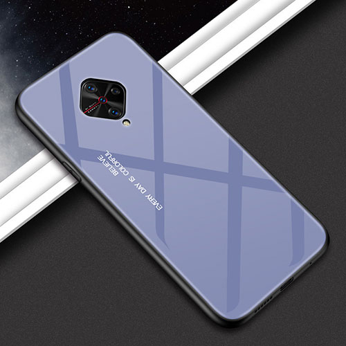 Silicone Frame Mirror Case Cover M01 for Vivo S1 Pro Gray