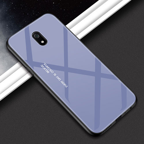 Silicone Frame Mirror Case Cover M01 for Xiaomi Redmi 8A Gray