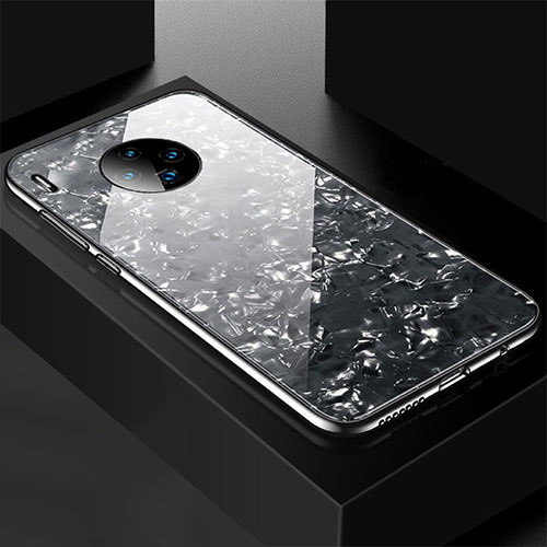 Silicone Frame Mirror Case Cover M02 for Huawei Mate 30 Black