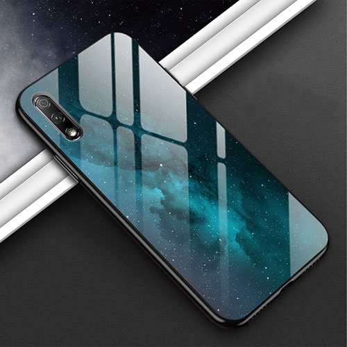 Silicone Frame Mirror Case Cover M02 for Huawei Y9 Prime (2019) Black