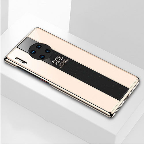 Silicone Frame Mirror Case Cover T01 for Huawei Mate 30 Pro 5G Gold