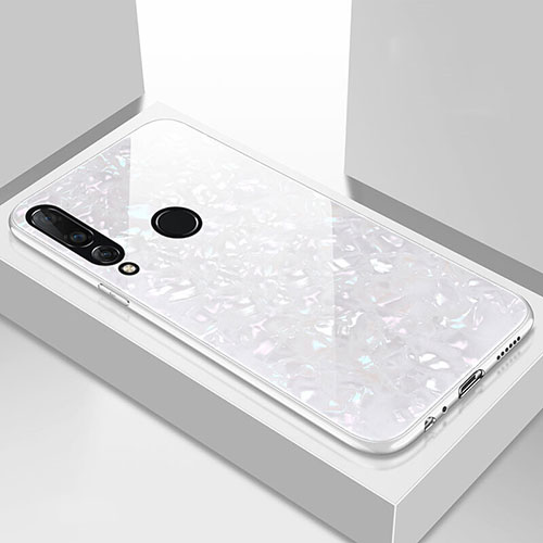 Silicone Frame Mirror Case Cover T01 for Huawei Nova 4e White