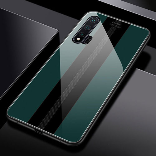 Silicone Frame Mirror Case Cover T01 for Huawei Nova 6 5G Green