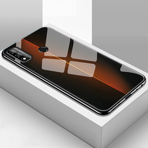 Silicone Frame Mirror Case Cover T01 for Huawei P Smart (2020) Orange