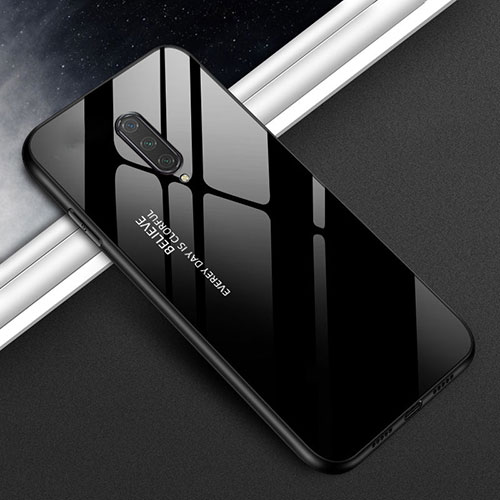 Silicone Frame Mirror Case Cover T01 for OnePlus 8 Black