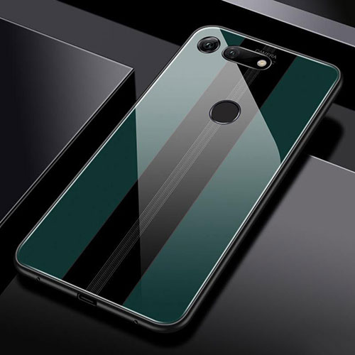 Silicone Frame Mirror Case Cover T03 for Huawei Honor View 20 Green