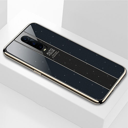 Silicone Frame Mirror Case Cover T03 for Oppo R17 Pro Black