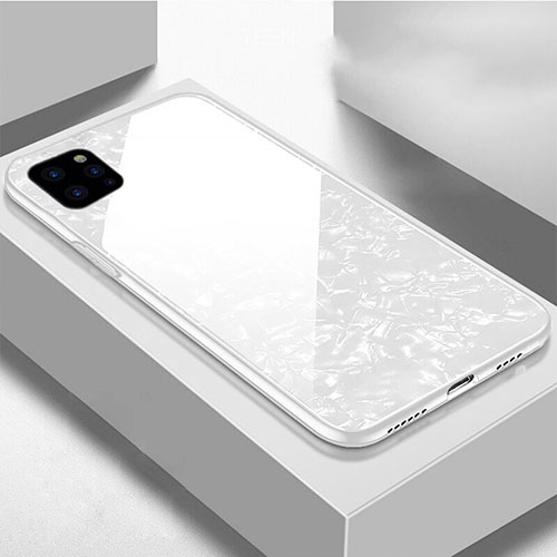 Silicone Frame Mirror Case Cover T06 for Apple iPhone 11 Pro White