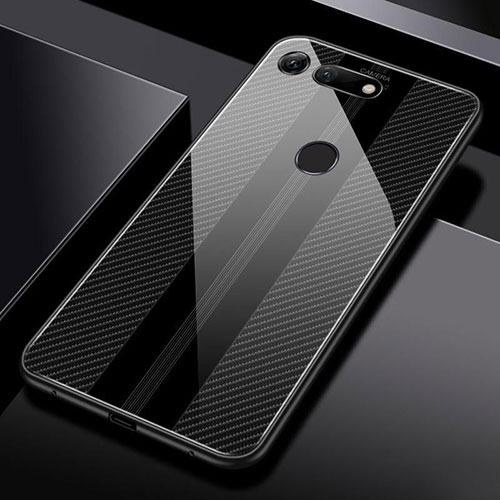 Silicone Frame Mirror Case Cover Z03 for Huawei Honor View 20 Black