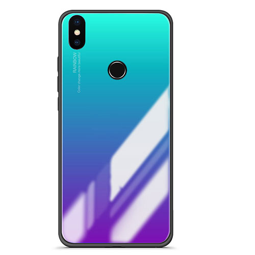 Silicone Frame Mirror Gradient Case Cover for Xiaomi Mi 6X Mixed