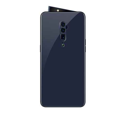 Silicone Frame Mirror Rainbow Gradient Case Cover for Oppo Reno 10X Zoom Black