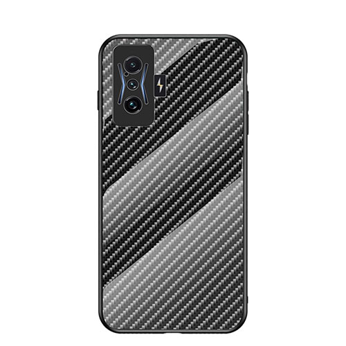 Silicone Frame Mirror Rainbow Gradient Case Cover LS2 for Xiaomi Redmi K50 Gaming AMG F1 5G Black