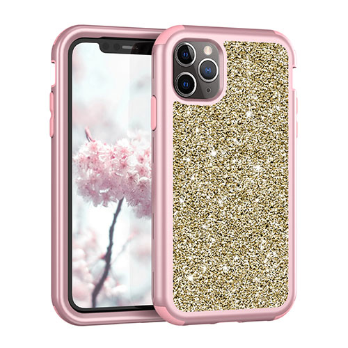 Silicone Matte Finish and Plastic Back Cover Case 360 Degrees Bling-Bling for Apple iPhone 11 Pro Max Mixed