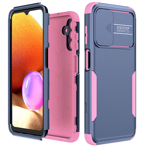 Silicone Matte Finish and Plastic Back Cover Case 360 Degrees MQ1 for Samsung Galaxy A04s Colorful