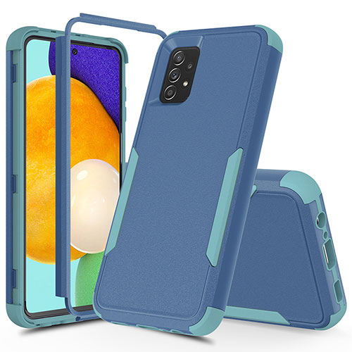 Silicone Matte Finish and Plastic Back Cover Case 360 Degrees MQ1 for Samsung Galaxy A52 4G Mixed