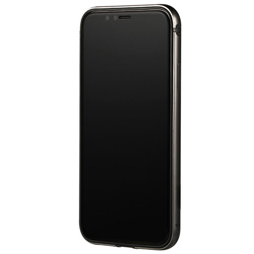 Silicone Silicone Frame Case F01 for Apple iPhone Xs Black