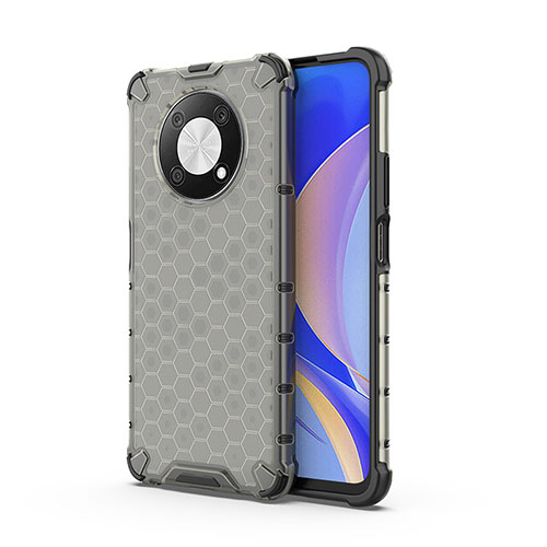 Silicone Transparent Frame Case Cover 360 Degrees AM1 for Huawei Enjoy 50 Pro Black