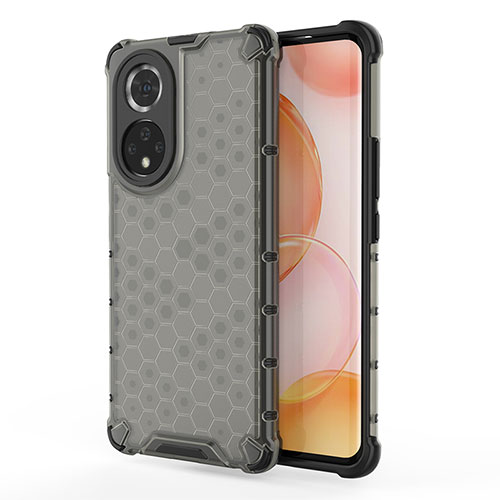 Silicone Transparent Frame Case Cover 360 Degrees AM1 for Huawei Nova 9 Black