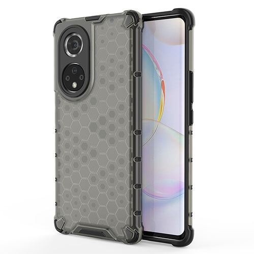 Silicone Transparent Frame Case Cover 360 Degrees AM1 for Huawei Nova 9 Pro Black