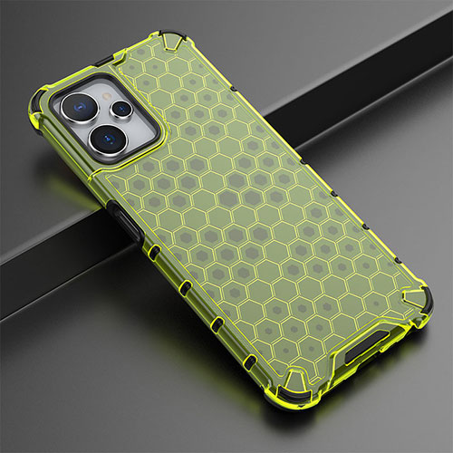 Silicone Transparent Frame Case Cover 360 Degrees AM1 for Realme 10 5G Green