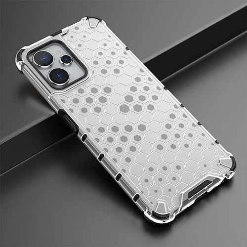 Silicone Transparent Frame Case Cover 360 Degrees AM1 for Realme 10 5G White