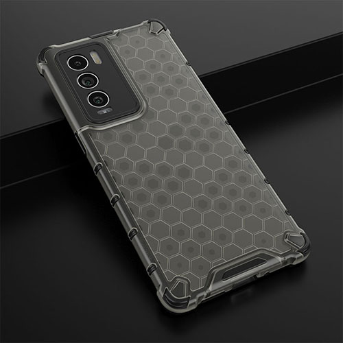 Silicone Transparent Frame Case Cover 360 Degrees AM1 for Realme GT Master Explorer 5G Black