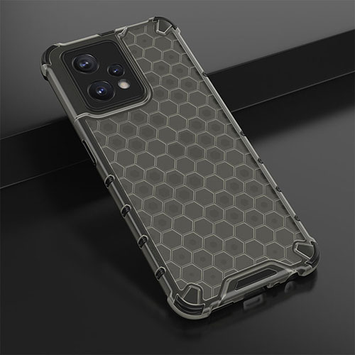 Silicone Transparent Frame Case Cover 360 Degrees AM1 for Realme Narzo 50 Pro 5G Black