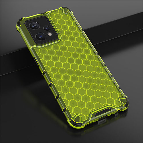 Silicone Transparent Frame Case Cover 360 Degrees AM1 for Realme Narzo 50 Pro 5G Green