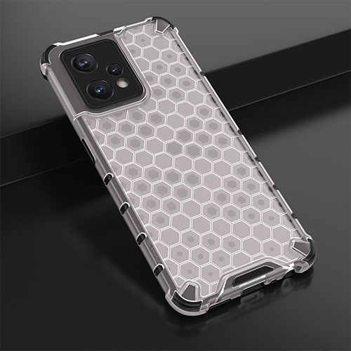 Silicone Transparent Frame Case Cover 360 Degrees AM1 for Realme Narzo 50 Pro 5G White