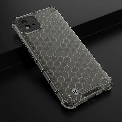 Silicone Transparent Frame Case Cover 360 Degrees AM1 for Realme Narzo 50i Black