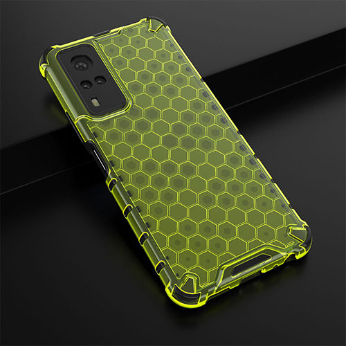 Silicone Transparent Frame Case Cover 360 Degrees AM1 for Vivo Y53s NFC Green