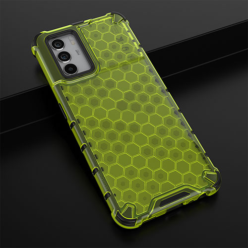 Silicone Transparent Frame Case Cover 360 Degrees AM2 for Oppo K9 Pro 5G Green