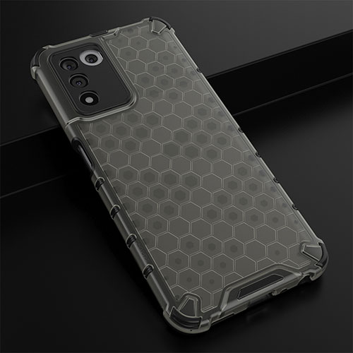 Silicone Transparent Frame Case Cover 360 Degrees AM2 for Oppo K9S 5G Black