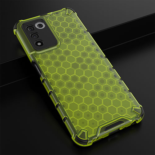 Silicone Transparent Frame Case Cover 360 Degrees AM2 for Realme 9 SE 5G Green