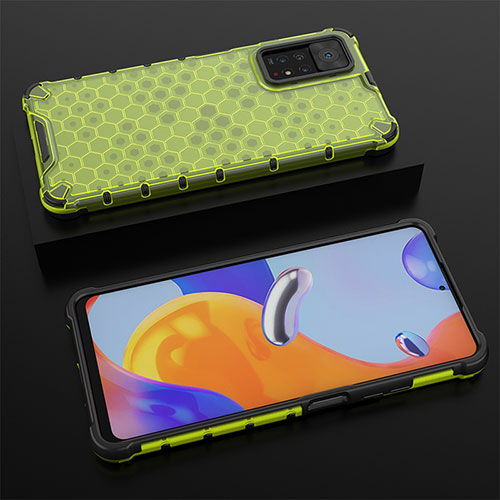 Silicone Transparent Frame Case Cover 360 Degrees AM2 for Xiaomi Redmi Note 12 Pro 4G Green