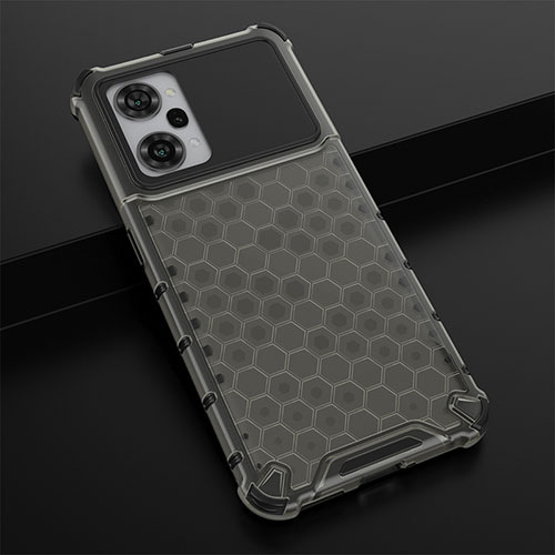 Silicone Transparent Frame Case Cover 360 Degrees AM3 for Oppo K10 Pro 5G Black