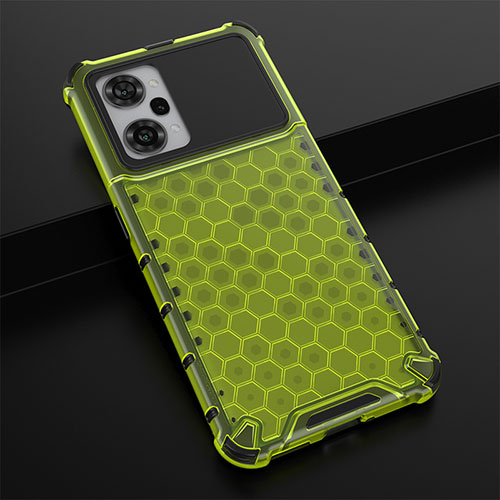 Silicone Transparent Frame Case Cover 360 Degrees AM3 for Oppo K10 Pro 5G Green