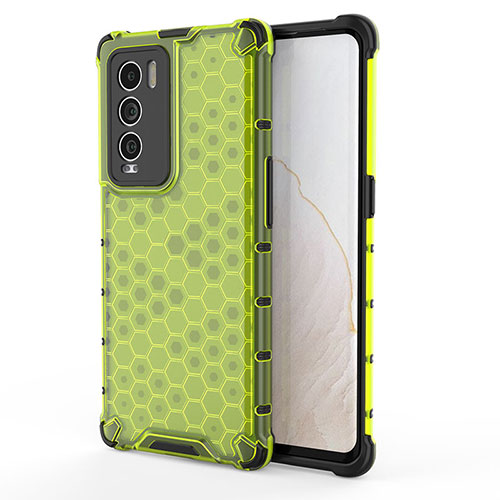 Silicone Transparent Frame Case Cover 360 Degrees AM3 for Realme GT Master Explorer 5G Green