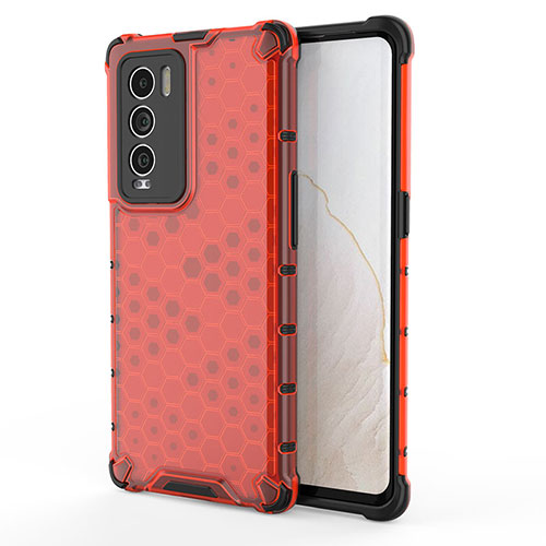 Silicone Transparent Frame Case Cover 360 Degrees AM3 for Realme GT Master Explorer 5G Red