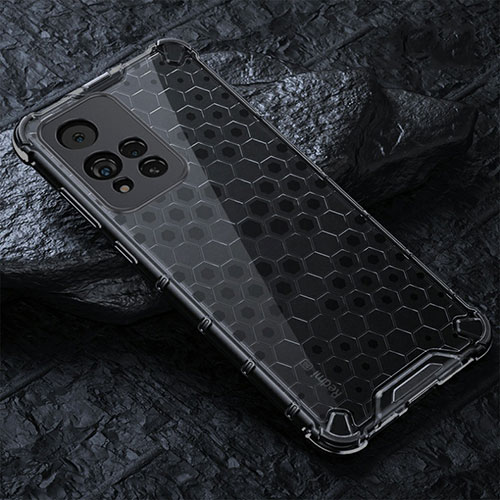 Silicone Transparent Frame Case Cover 360 Degrees AM3 for Xiaomi Poco X4 NFC Black