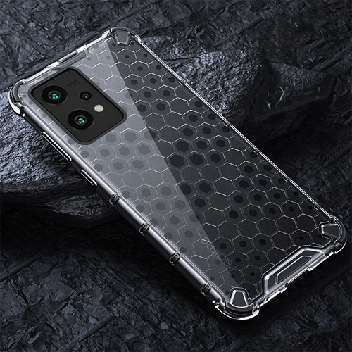 Silicone Transparent Frame Case Cover 360 Degrees AM4 for Realme 9 Pro+ Plus 5G Gray