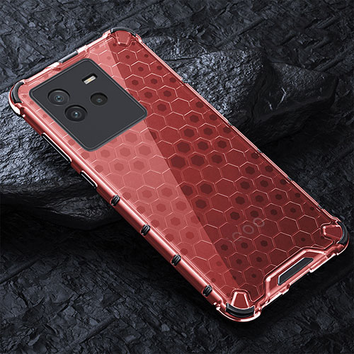 Silicone Transparent Frame Case Cover 360 Degrees AM4 for Vivo iQOO Neo6 SE 5G Gray