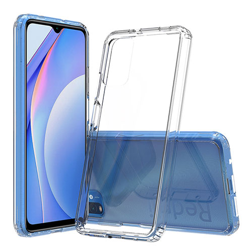 Silicone Transparent Frame Case Cover 360 Degrees ZJ5 for Xiaomi Redmi 9T 4G Clear