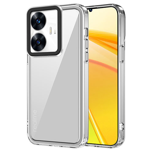 Silicone Transparent Frame Case Cover AC1 for Realme C55 Clear