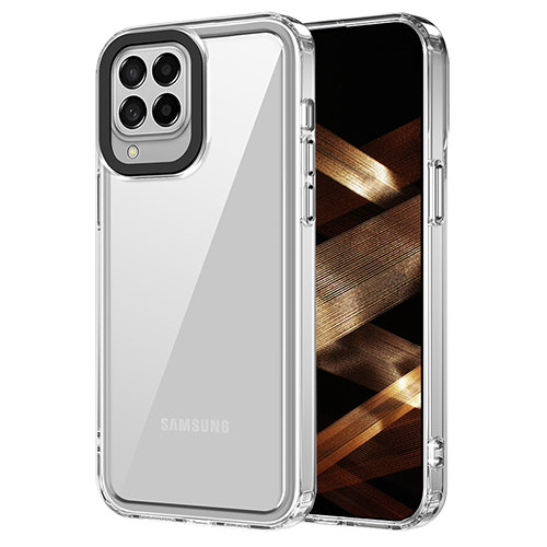 Silicone Transparent Frame Case Cover AC1 for Samsung Galaxy M33 5G Clear