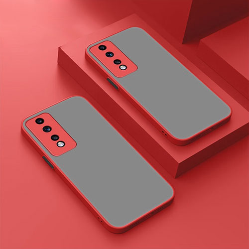 Silicone Transparent Frame Case Cover for Huawei Honor 80 GT 5G Red