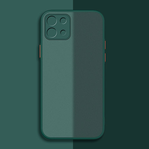 Silicone Transparent Frame Case Cover for Xiaomi Mi 11 Lite 5G Green