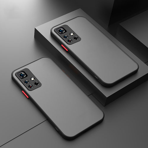Silicone Transparent Frame Case Cover for Xiaomi Mi 11i 5G (2022) Black