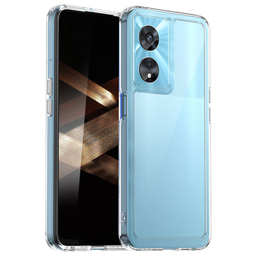 Silicone Transparent Frame Case Cover J01S for Huawei Honor X5 Plus Clear