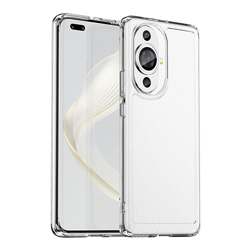 Silicone Transparent Frame Case Cover J02S for Huawei Nova 11 Ultra Clear